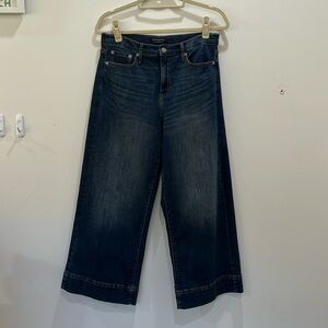 Banana republic high rise wide leg crop jeans
